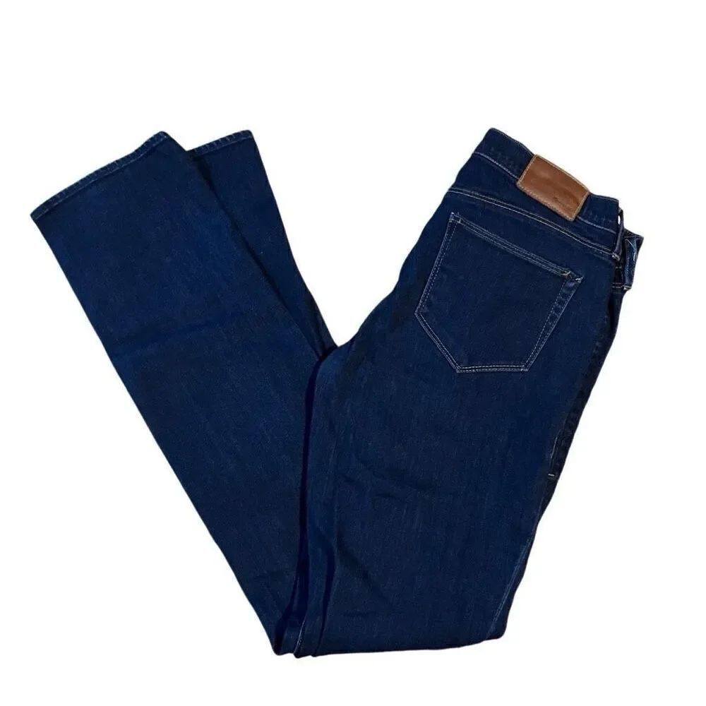 Madewell Classic Rail Straight Leg Stretch Denim Jeans Blue Size 26x32